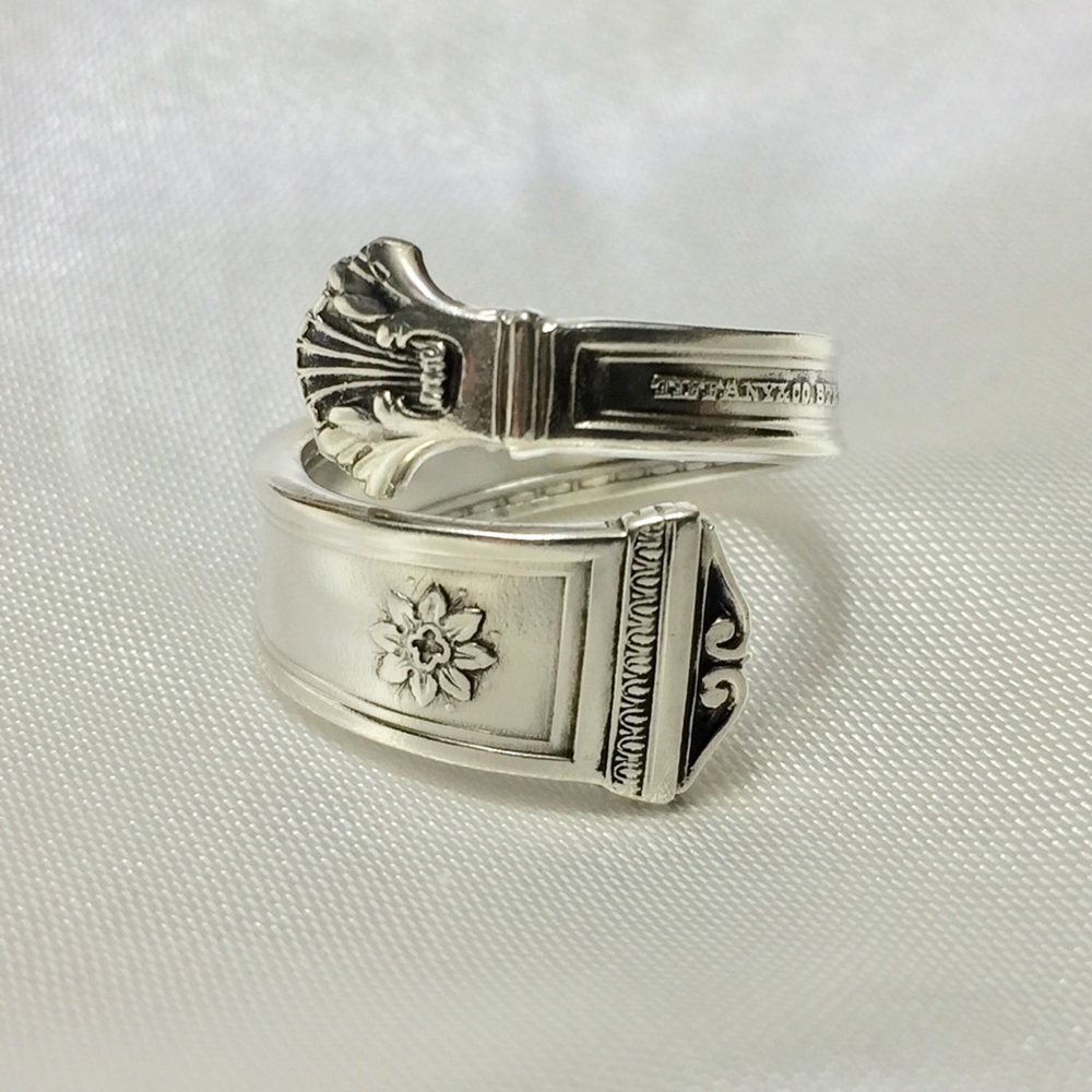 1900’s Sterling Silver Spoon Ring Antique Size 7